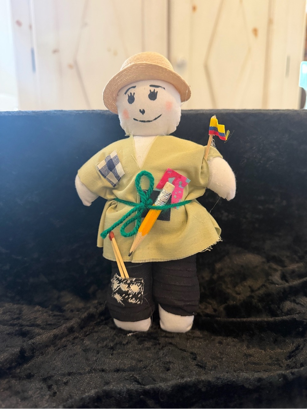 Handmade doll, Colombian “Munro Ami Viego traditional craft doll.